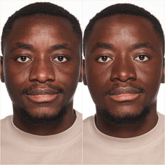 Catrice Cosmetics True Skin Hydrating Foundation (30ml) - Model Shot 1 (Before & After) [096 Neutral Mocha]