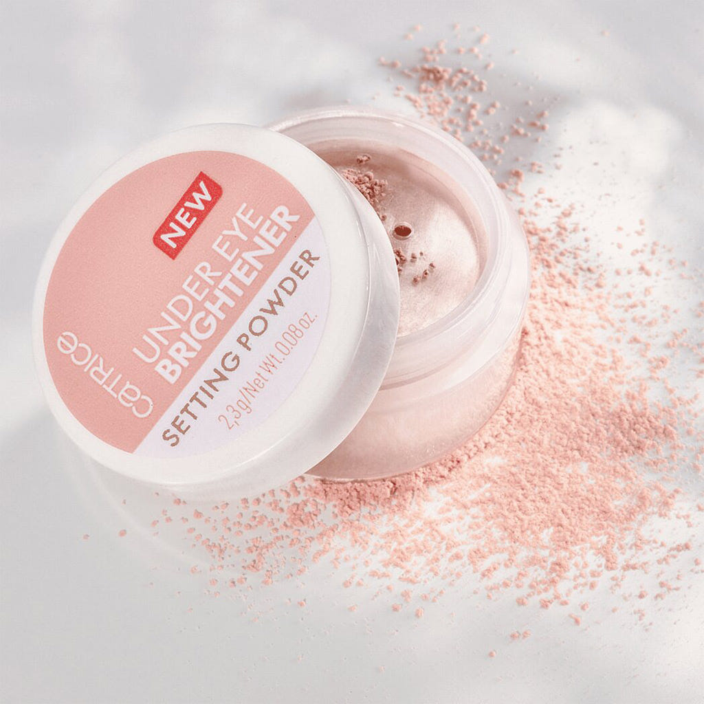 Catrice Cosmetics Under Eye Brightener Setting Powder (2.3g) - Lifestyle Shot [010 Light Rose]