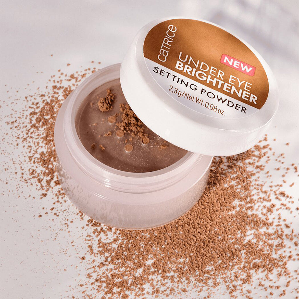 Catrice Cosmetics Under Eye Brightener Setting Powder (2.3g) - Lifestyle Shot [030 Golden Toffee]