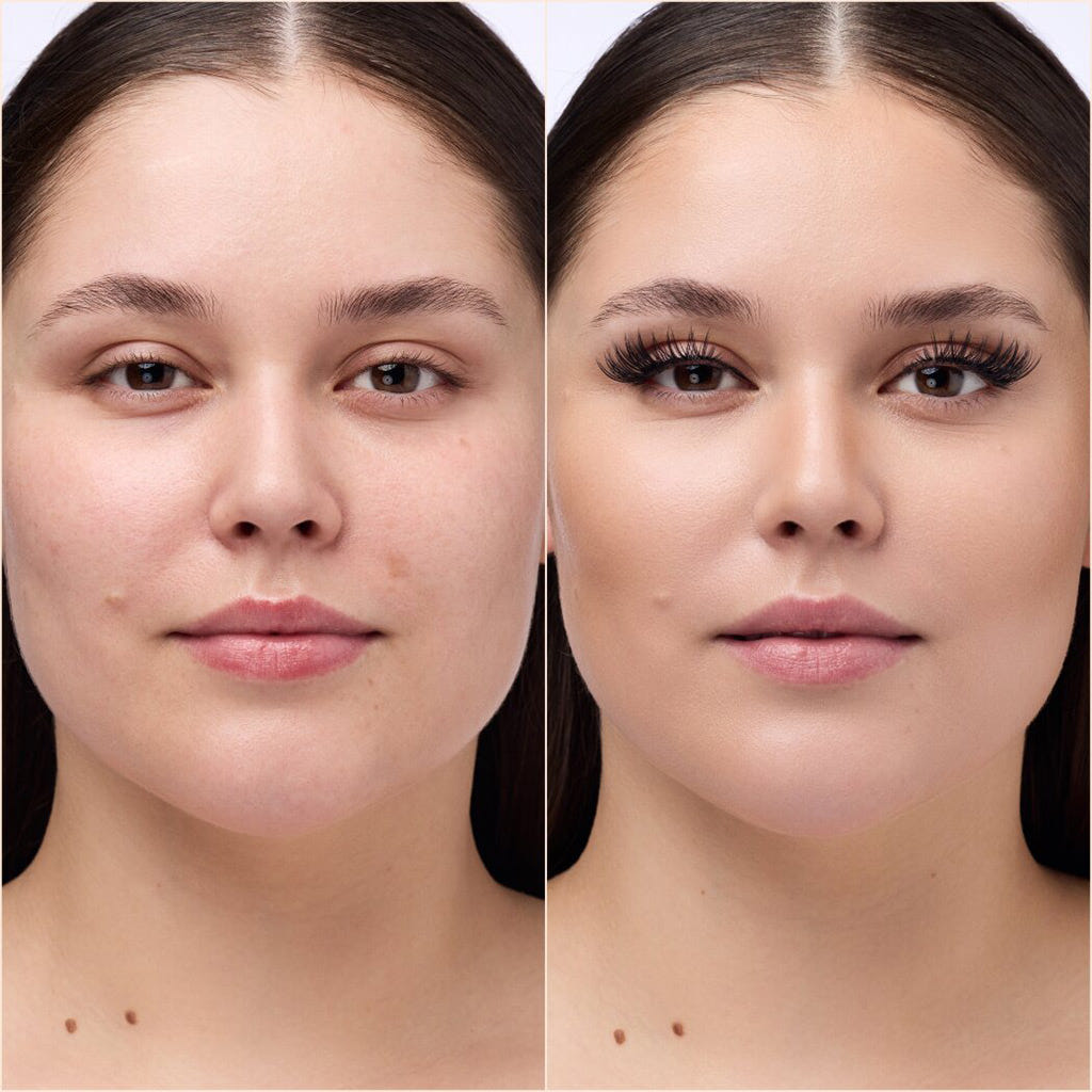 Catrice Cosmetics Volume Cluster Lashes (Model Shot 1 - Before & After)