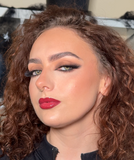 full dark feminine look completed