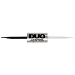 DUO 2 in 1 Brush-on Strip Lash Adhesive White/Clear + Dark Tone (5g) - Lid Off