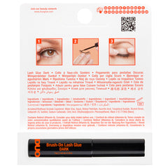 DUO Brush-on Strip Lash Adhesive Dark Tone (5g) - Back of Packaging