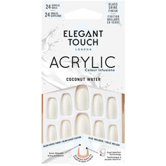 Elegant Touch False Nails Acrylic Colour Infusions - Coconut Water