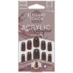 Elegant Touch False Nails Acrylic Colour Infusions - Sugar Cane