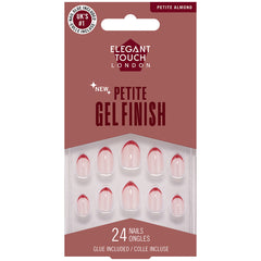 Elegant Touch False Nails Almond Petite - Red Tips