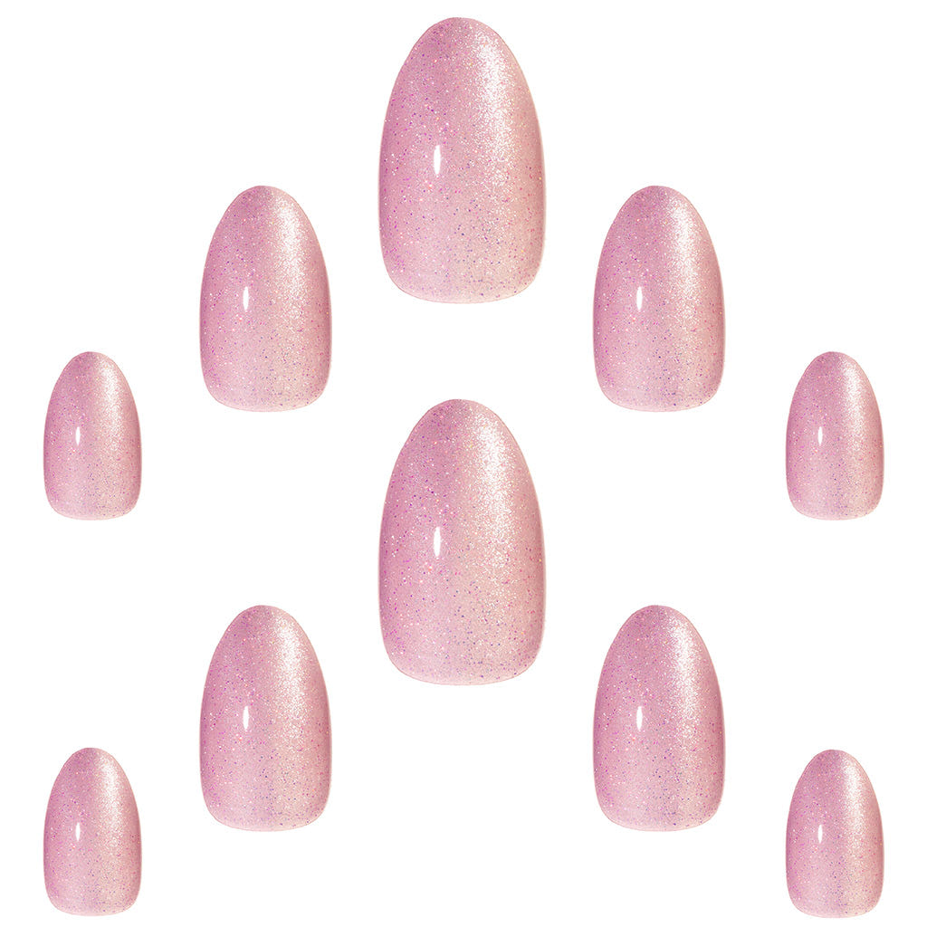 Elegant Touch False Nails Almond Short Length - Aurora (Loose)