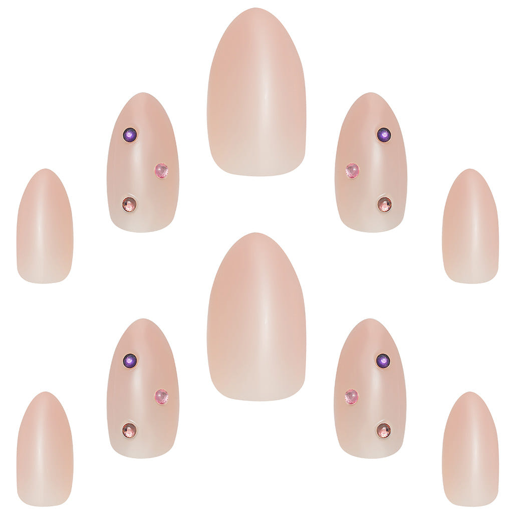 Elegant Touch False Nails Almond Short Length - Candy Charm (Loose)