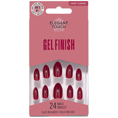 Elegant Touch False Nails Almond Short Length - Cherry Pie