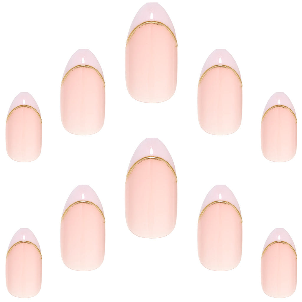 Elegant Touch False Nails Almond Short Length - French 147 (Loose)