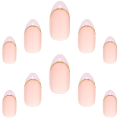 Elegant Touch False Nails Almond Short Length - French 147 (Loose)