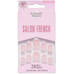 Elegant Touch False Nails Almond Short Length - French 162