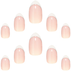 Elegant Touch False Nails Almond Short Length - French 162 (Nails Loose)