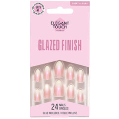 Elegant Touch False Nails Almond Short Length - Iced