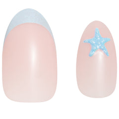 Elegant Touch False Nails Almond Short Length - Island Mystique (Close Up)