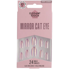 Elegant Touch False Nails Almond Short Length - Mirror Mirror