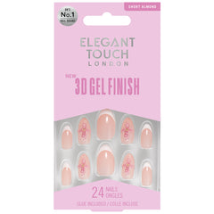 Elegant Touch False Nails Almond Short Length - Orchid Bloom