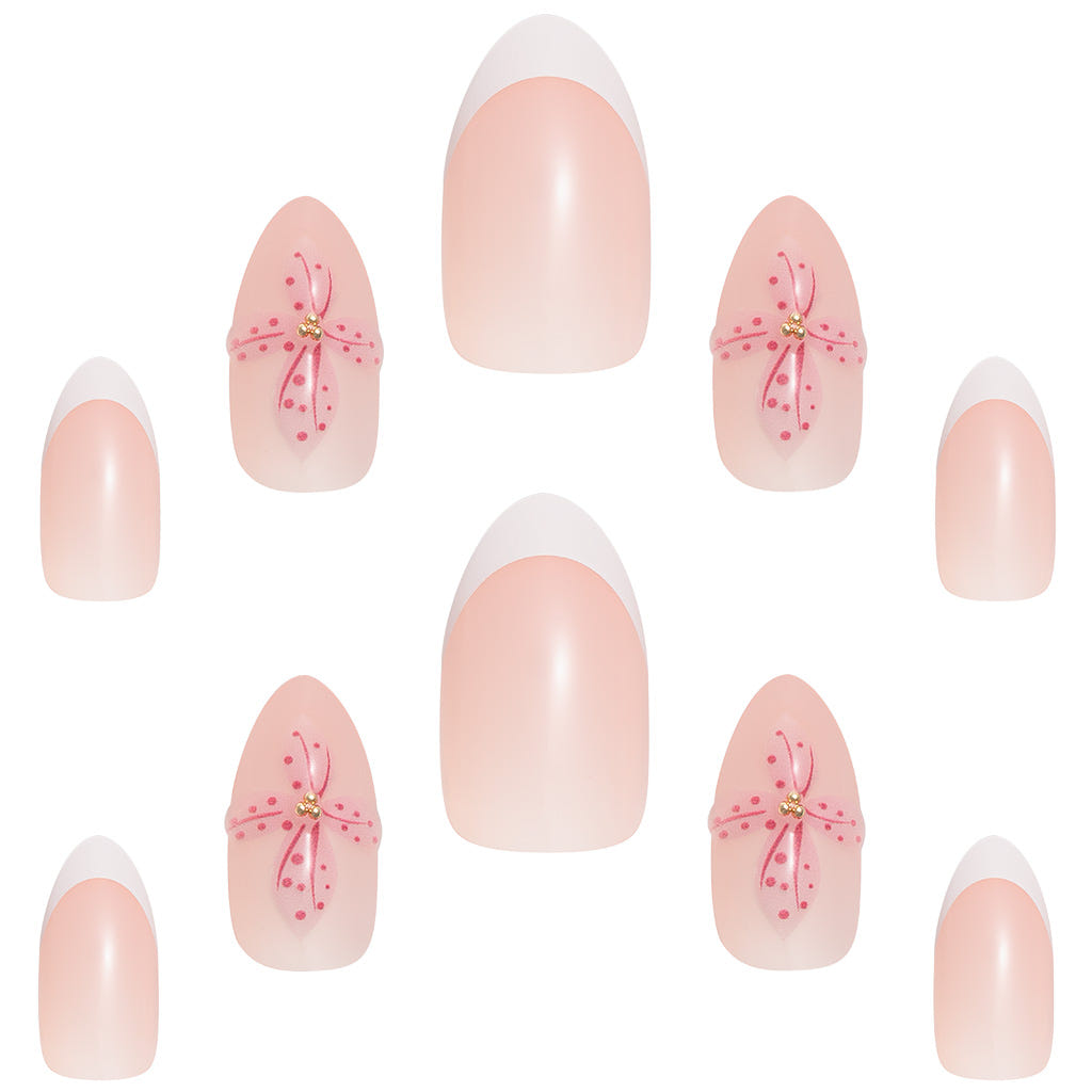 Elegant Touch False Nails Almond Short Length - Orchid Bloom (Loose)