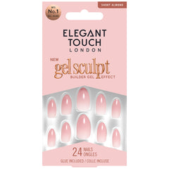 Elegant Touch False Nails Almond Short Length - Rose Latte