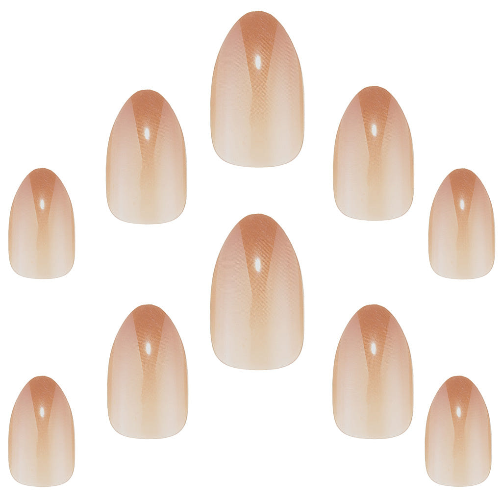 Elegant Touch False Nails Almond Short Length - Sugar Syrup (Loose)