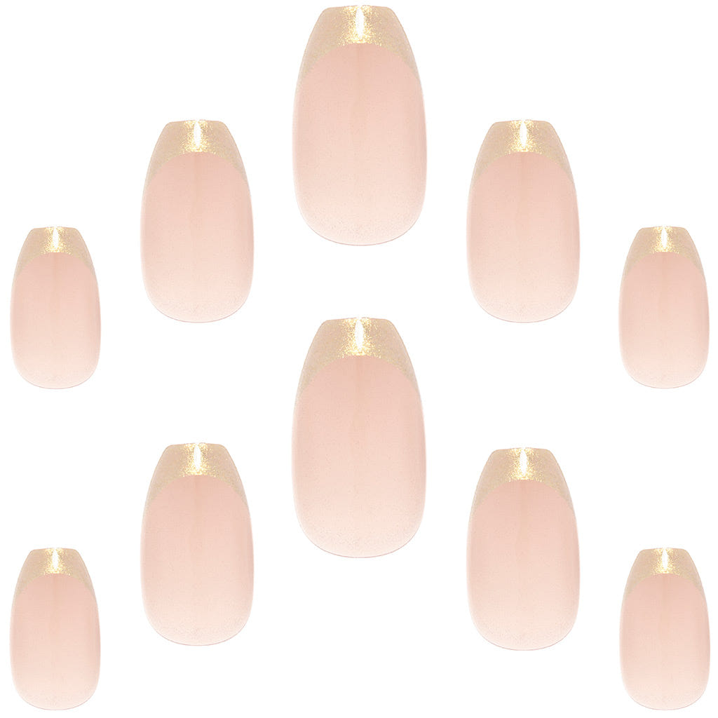 Elegant Touch False Nails Coffin Long Length - Halcyon (Loose)