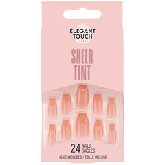 Elegant Touch False Nails Coffin Medium Length - Rosewood Blush