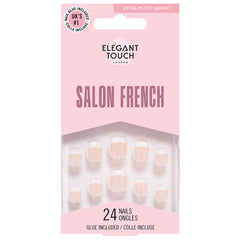 Elegant Touch False Nails Extra Petite Square - French 143
