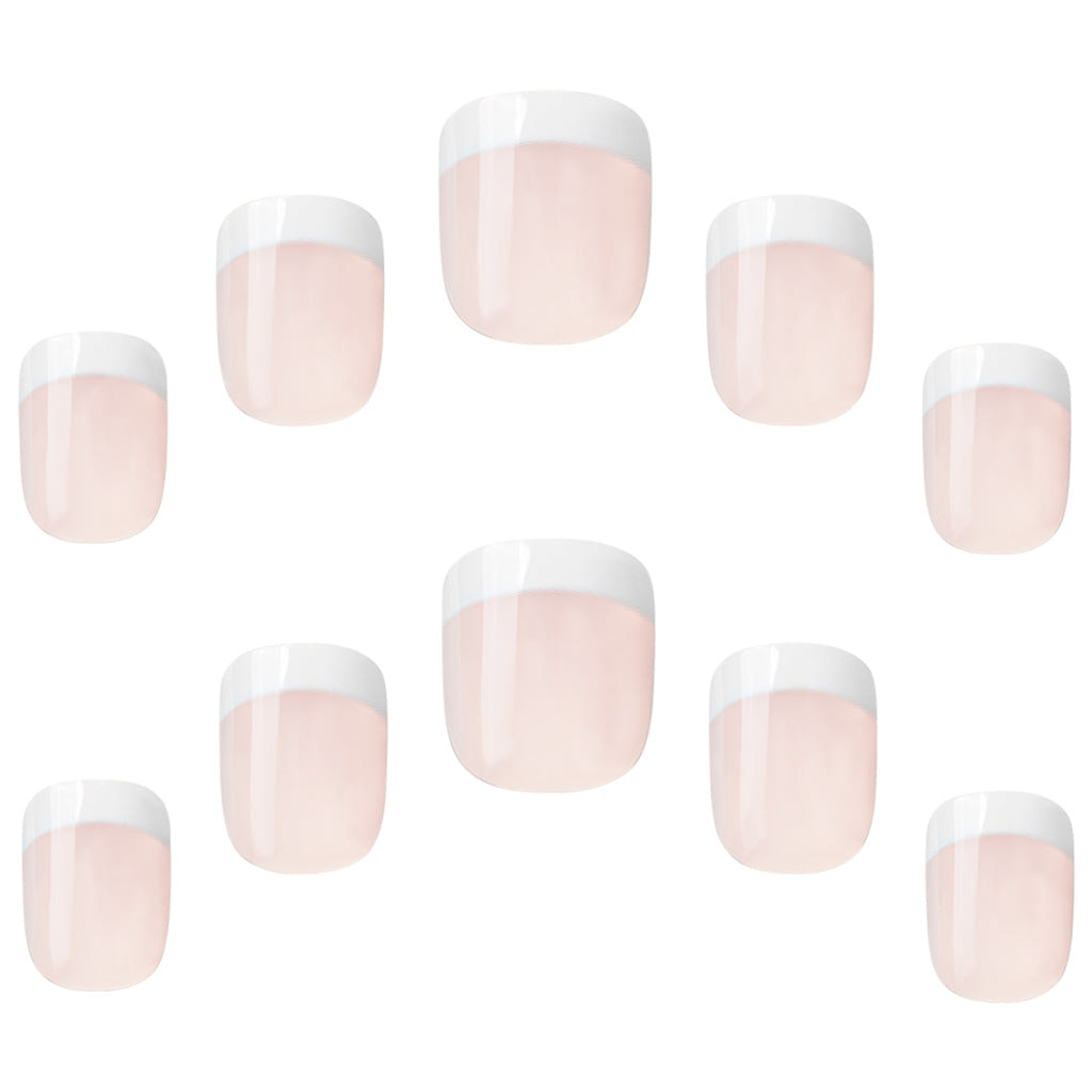 Elegant Touch False Nails Extra Petite Square - French 143 (Loose Nails)