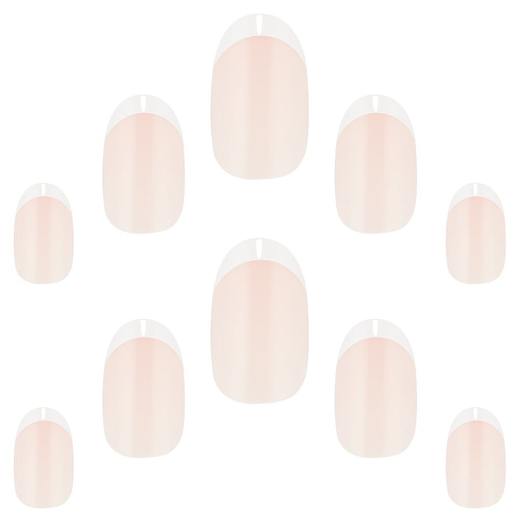 Elegant Touch False Nails Oval Medium Length - French 174 (Loose)