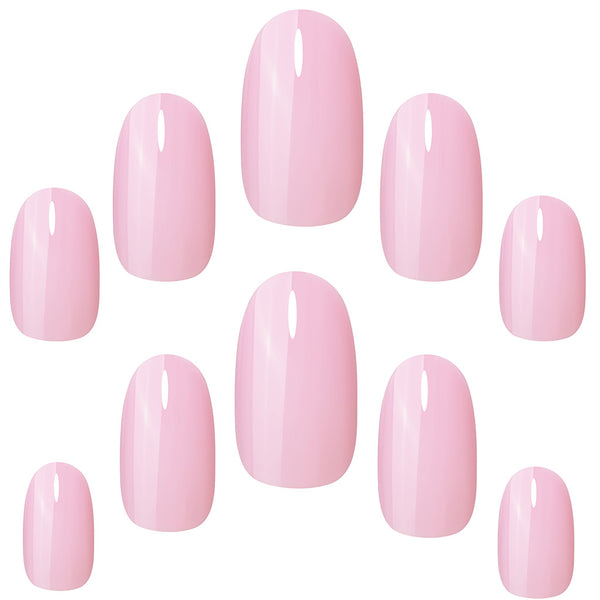 Elegant Touch False Nails Oval Medium Length - Petal Pink | False Eyelashes