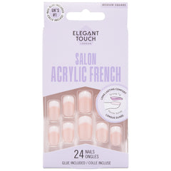 Elegant Touch False Nails Salon Acrylic French No 7