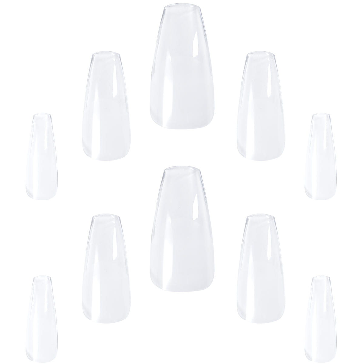 Elegant Touch False Nails Salon Extensions - Coffin (Nails - Loose)