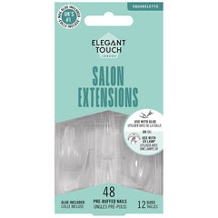 Elegant Touch False Nails Salon Extensions - Squareletto