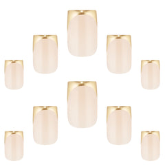 Elegant Touch False Nails Sharp Square Medium Length - French 186 (Loose)