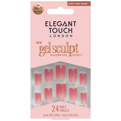 Elegant Touch False Nails Sharp Square Short Length - Dew Drop