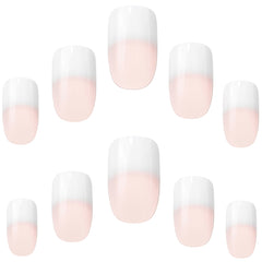 Elegant Touch False Nails Square Medium Length - French 104 (Nails - Loose)