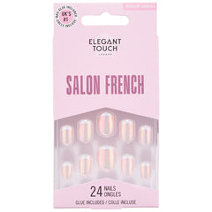 Elegant Touch False Nails Square Medium Length - French 170