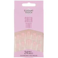 Elegant Touch False Nails Square Short Length - Ballerina Pink