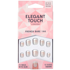 Elegant Touch False Nails Square Short Length - French Bare 144