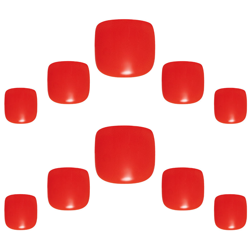 Elegant Touch False Nails Square Toenail - Guava Gelato (Loose)