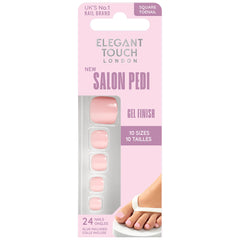 Elegant Touch False Nails Square Toenail - Pink Sorbet