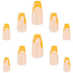 Elegant Touch False Nails Squareletto Long Length - Island Hopper (Loose)