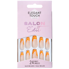 Elegant Touch False Nails Squareletto Long Length - Island Hopper