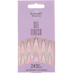 Elegant Touch False Nails Squareletto Long Length - Lunar