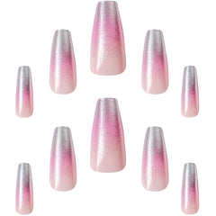 Elegant Touch False Nails Squareletto Long Length - Lunar (Nails - Loose)