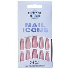 Elegant Touch False Nails Squareletto Long Length - Y2K Princess