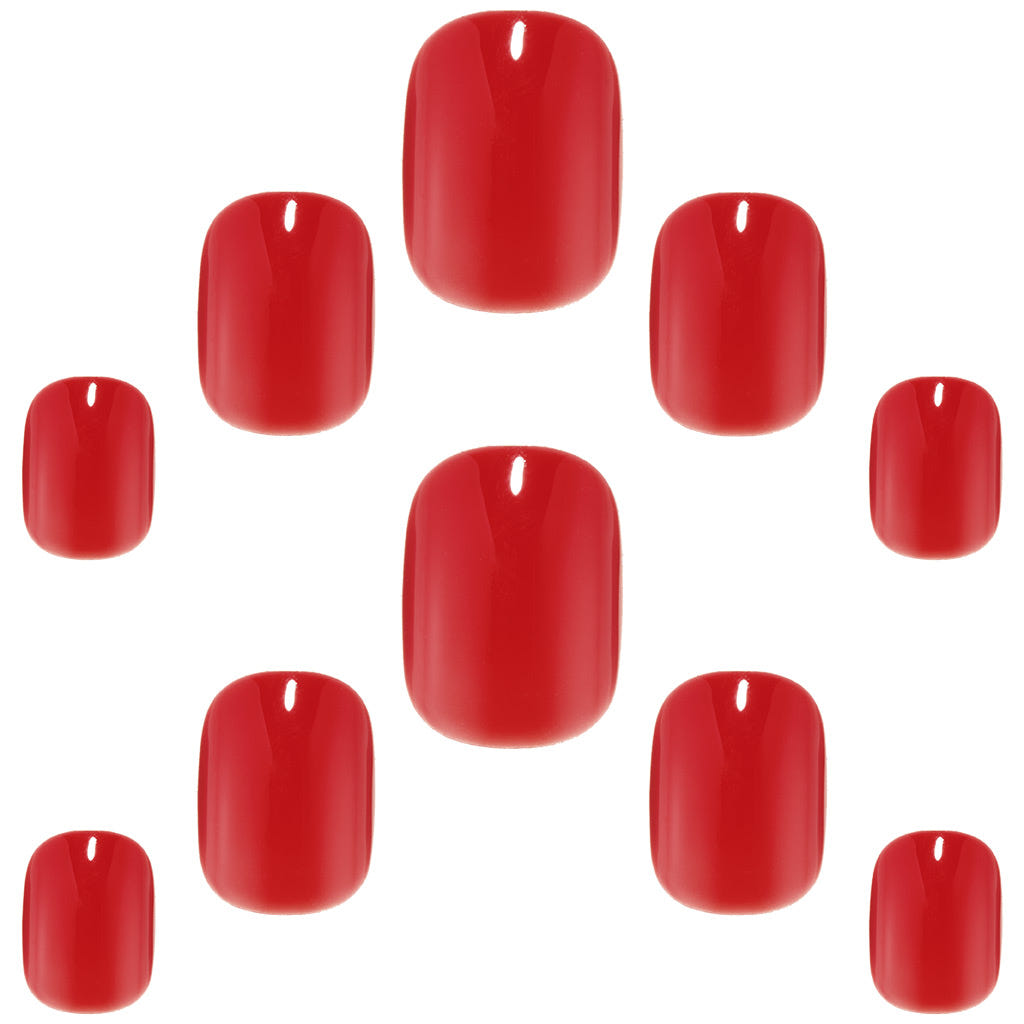 Elegant Touch False Nails Squoval Petite - Bitten Strawberry (Loose)