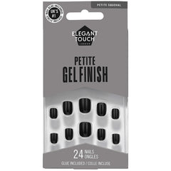 Elegant Touch False Nails Squoval Petite - Black Caviar