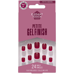 Elegant Touch False Nails Squoval Petite - Cherry Wine