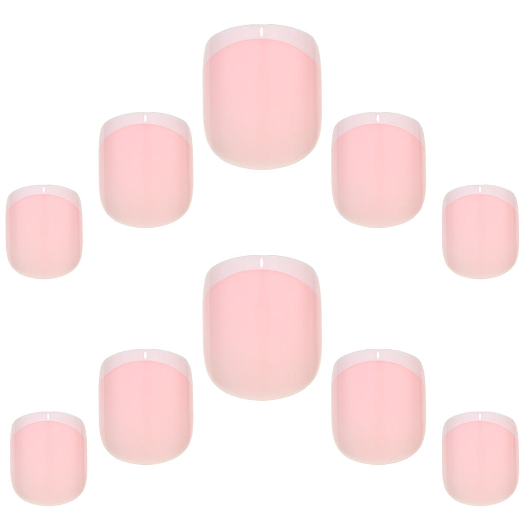 Elegant Touch False Nails Squoval Petite - French 154 (Loose)